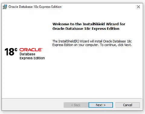 Oracle DB Installation Step 2