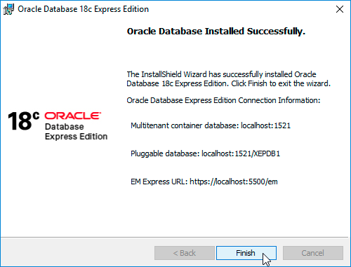 Oracle DB Installation Step 8